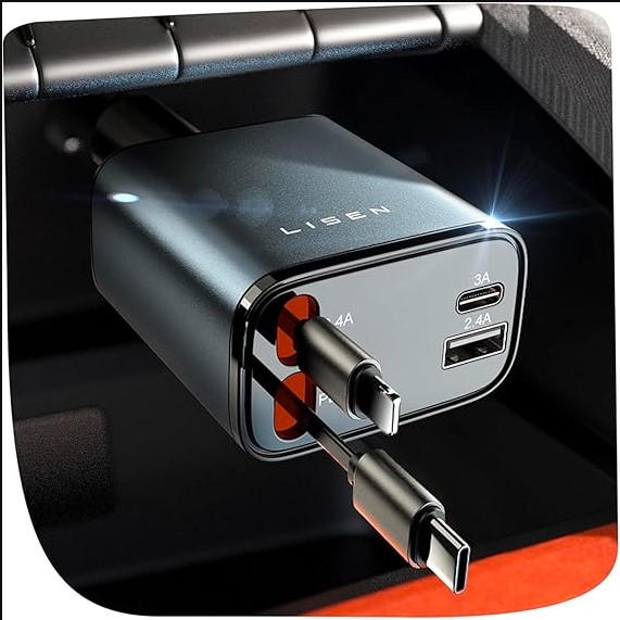 LISEN Retractable Car Charger Review: The Ultimate Car Accessory for 2025?